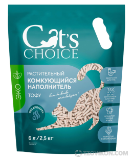 
                            Растительный комкующийся наполнитель тофу Cat's choice без аромата
                         - отзывы