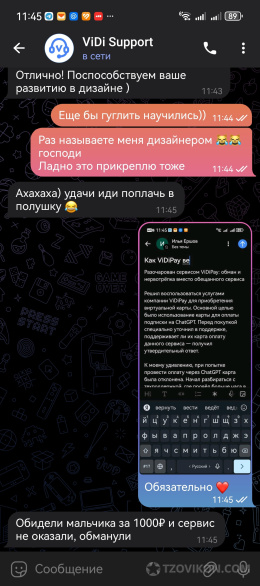 
                            ViDiPay 
                         - отзывы