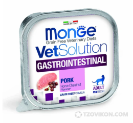 Диетический корм Monge VetSolution Cat Gastrointestinal гастро интестинал для кошек при заболеваниях ЖКТ
- отзывы