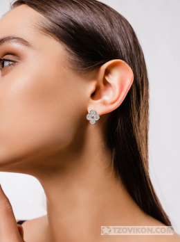 
                            Серьги серебро 925 пробы цветы с фианитом Lamponi
                         - отзывы